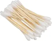 JUMPLAWN 100 Pcs Cotton Swabs Multifunctional Makeup Ear Cleaning Electronics Cleaning Tools Soft Gentle Cotton Buds for Care and Travel Use
