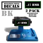 12 GA Slug Reloading Press Decals Ammo Label Sticker 2 Pack BLK/GRN 1.95" x .87"