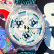 Swatch GREENTIC SCV100 1993 Chrono New old stock Chronograph Watch