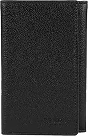 [BEMON] Enzo Men's Leather Document Holder 14 x 9 x 1 cm RFID Protection, Black, H 14 x L 9 x P 1 cm, Classic, Black, H 14 x L 9 x P 1 cm, Classic