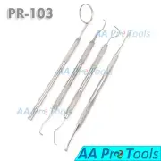 AAPRO Dental Tartar Calculus Plaque Remover Tooth Scraper, Mirror Scaler Pr-103