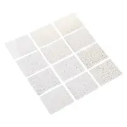 12 Sheet Snowflakes Nail Art Stickers Self Adhesive 5D Christmas Nail Decals