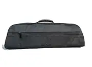 *GREAT GIFT* Padded Flute Case Cover w Pocket/ Strap in Black Burgundy*SPECIAL*