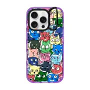 iPhone 16 Pro Impact Ring Stand Case MagSafe Compatible Cats Selfies