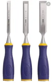 Marples MS500-S5 Bevel Edge Chisel Set with Striking Cap (3-Piece)