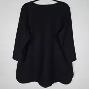 Eileen Fisher Crepe Tunic Lightweight Plus NWT Womens Size 1X 3/4 Sleeve Blouse