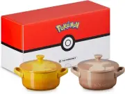 Le Creuset Pokemon Mini Cocotte 2-piece set Pikachu/Eevee [Official Japa