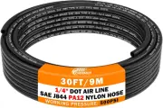 30 FT 1/4 DOT Air Line 1/4" PA12 Nylon Pneumatic Tubing 9.1 Meter 1/4 Inch OD Pn