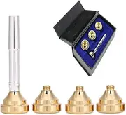 Gbtdoface Trumpet Mouthpiece Set,Silver Trumpet Mouthpiece,7C 5C 3C 1.5C Cups Brass Trumpet Mouthpiece Set,For Trumpet Gold Plated Kit