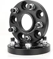 Szwaldaper Car Wheel Gasket 2Pieces, for Chrysler, 25/30/35/40mm 7075 Aluminum, Forged Wheel Spacers Apters PCD5x100 CB=57.1mm Suitable Wheel Spacers Car Wheel Spacer Adapter(Black 35mm)