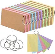 ROMISBABA Index Cards Flashcards for Studying 500 Pcs Lined Note Cards Small Notebook Note Pads