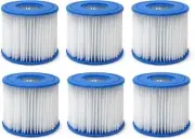 6 Pack Pool Filters Compatible with Intex Type D