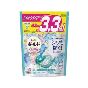 日本P&G Bold 4D炭酸機能強洗淨2倍消臭柔軟香氛洗衣凝膠球 36顆x1袋
