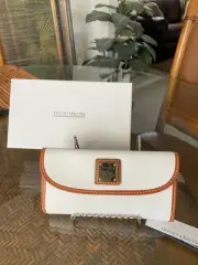 Dooney and Bourke Emerson White-Tan Leather NIB