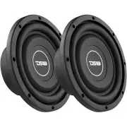 Pair of DS18 SRW8.4 8" 150W RMS 4 Ohm Single Voice Coil Shallow Subwoofer