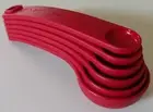 Tupperware Measuring Measure Spoons Set Red Brand New