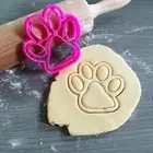 Paw Print Cookie Cutter & Embosser Fondant Cutter dog treat biscuit