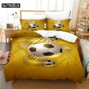 a2078 Bed Sheets Football Bedding Set Duvet Cover Set Bedding Digital Printing Bed Linen Bedding Set Fashion Design3-Piece Bedding Set (1 Duvet Cov