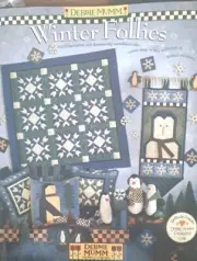 Vintage Debbie Mumm WINTER FOLLIES Instructions Patterns Book Penguins