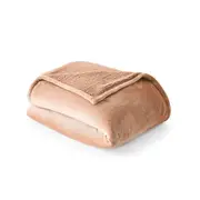Sherpa Reverse Blanket - Double/Queen Bed, Praline