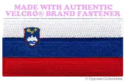 SLOVENIA FLAG PATCH SLOVENIAN EMBROIDERED SOUVENIR new w/ VELCRO® Brand Fastener