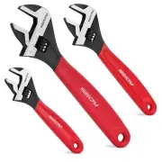 Adjustable Wrench Set Pipe 6" 8" 10" Adjustable Wrench Set Pipe Spanner