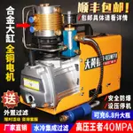 *新款熱賣*高壓打氣機30MPA高壓氣泵40MPA小型單缸水冷電動充氣泵沖氣廠家