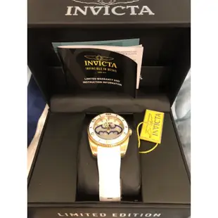 INVICTA DC聯名款蝙蝠俠白色手錶