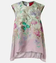 [La DoubleJ] La DoubleJ San Carlo floral silk top UK 12 multicoloured