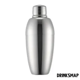 【Drinksmap】三件式雪克杯 500ml(雪克杯 優質不鏽鋼 不鏽鋼 調酒 調酒器具 Cocktail Shaker)