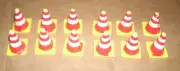 Twelve 1/32 Scale Highway Safety Cones for Model Diorama Race Car Railroad Train