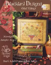 Cross Stitch Blackbird Designs Glad Tidings Sampler Historic HTF