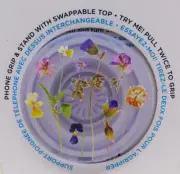 PopSockets Phone Grip Stand Plant Based Purple Fields POPGRIP Popsocket