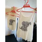 全新 限量一組 親子背心上衣 泰國設計 大象