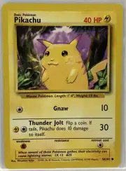 1999 Pokemon Base Set Pikachu 58/102 Great Condition!!
