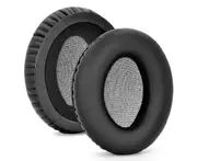 Replacement Earpads for KRK KNS6400 KNS8400 6400 8400 Headset Cushion Cover Leather Pads - Protein Skin Black