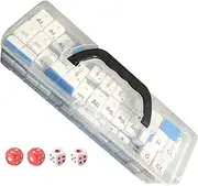 Mahjong Set | Strategy Board Game | Educational Toys Featuring Chemistry Element Symbols for Family Friends Drinking- Mah Jongg Games (30×23×14mm) Party Gathering Friend Night Learning Activity