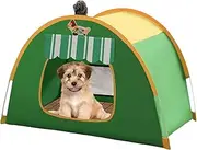 Pet Tent - Waterproof Cat and Dog Tents - Folding Breathable Kennel with Airflow and Ventilation for Small Dogs Puppy Bunnies Indoor Outdoor Backyard Camping Beach