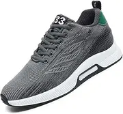 [SECHRITE] Mens Elevator Sneakers 2.36 Inches Invisible Height Increasing Elevator Shoes Running Casual Taller Shoes