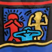 NWT Alice + Olivia Keith Haring Sequin Dress Size 12