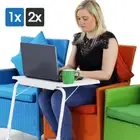 1/2X FOLDABLE TABLE LAPTOP ADJUSTABLE TRAY BED PORTABLE DESK MATE TV DINNER