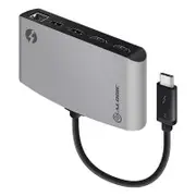 Alogic Thunderbolt 3 Dual 4K HDMI Portable Docking Station - Space Grey