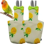 Bird Diapers for Parrots - Clothes Bird Diaper Reusable Nappy | 2X Adjustable Training Nappy, Leak-Proof Suit Liners for Parakeet Cockatiel Macaw Pigeon