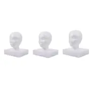 Female Foam Mannequin Head for Shopping Mall Display Wigs Hair Glasses