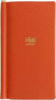 Letts Of London Legacy Slim Pocket Address Book, Orange