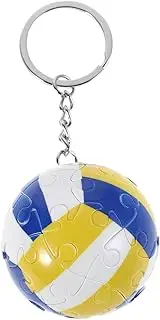 ibasenice Volleyball Puzzle Keychain Cute Sport Charm Key Ring for Bags Purses Party Favors Unique Volleyball Design School Carnival Rewards Durable Construction