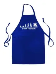 Born to Drum - Unisex Kids Apron - Drumming Kit Drumkit Sticks Drummer Love