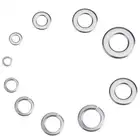 300pcs M2~M6 Stainless Steel Flat Washers Assortment Set Stainless Steel AOS