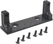 RC Car Servo Mounting Bracket Front Axle Servo Mount Holder Multiuse Sturdy Replacement 1/10 Modification for RC Car Fittings, Black