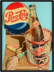PEPSI-COLA PARTY 9" x 12" Sign